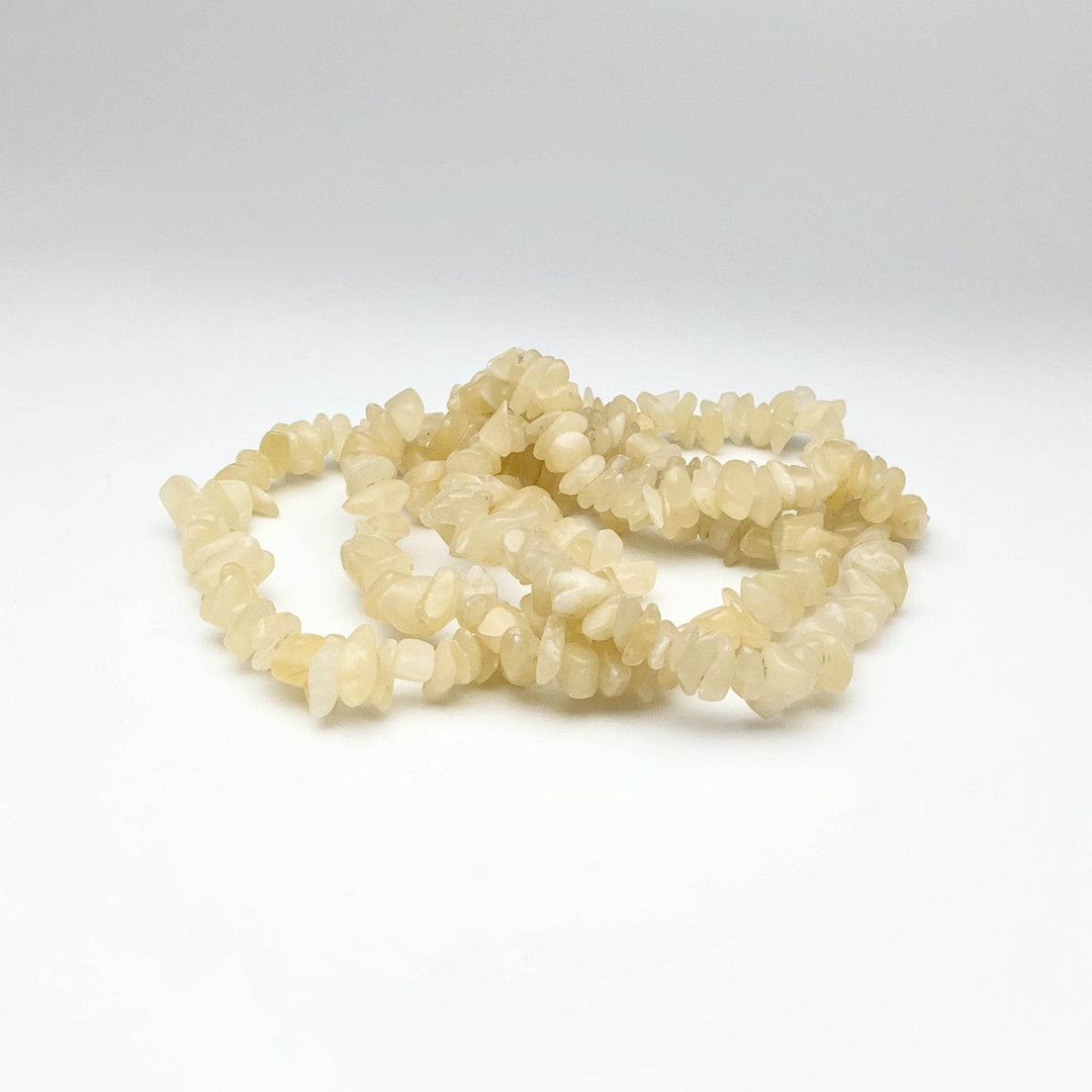 Aragonite Chip Beaded Bracelet - Rocks and Gems Canada