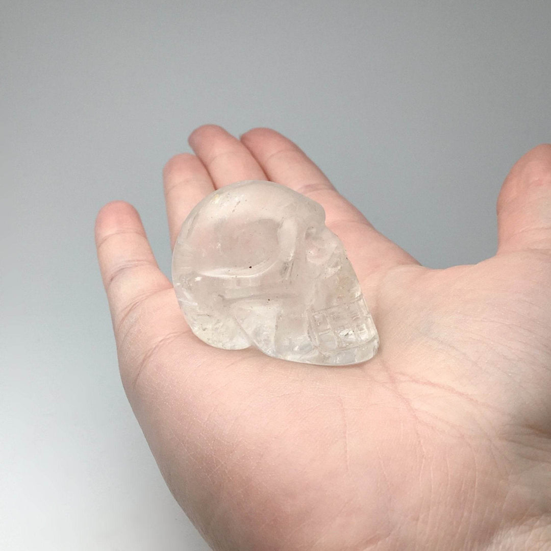 Carved Quartz Crystal Skull - Rocks and Gems Canada
