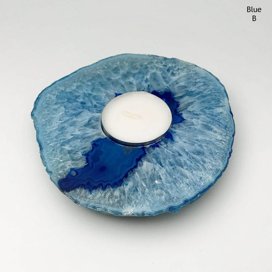 Agate Candle Holder - Rocks and Gems Canada