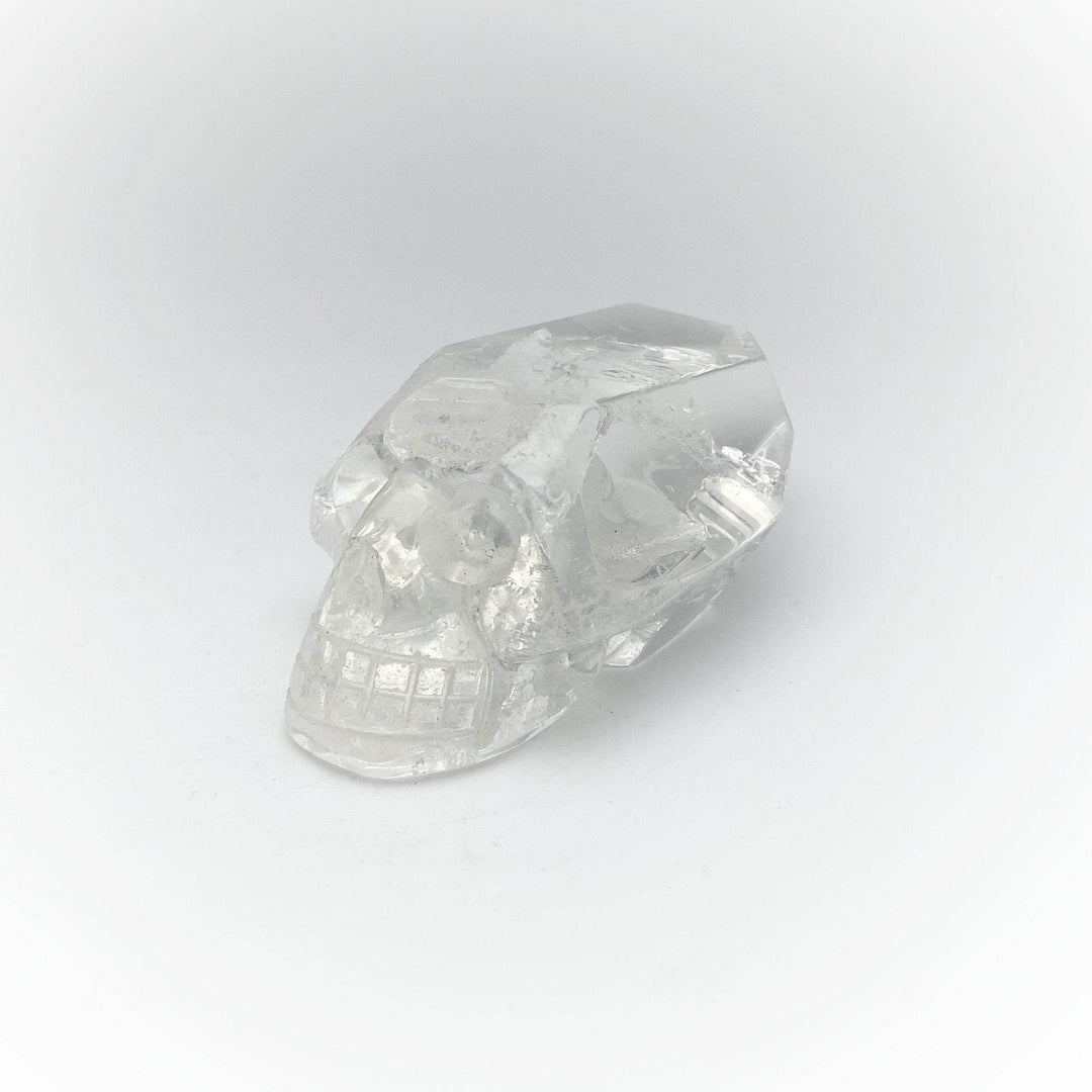 Carved Quartz Point Crystal Skull - Rocks and Gems Canada
