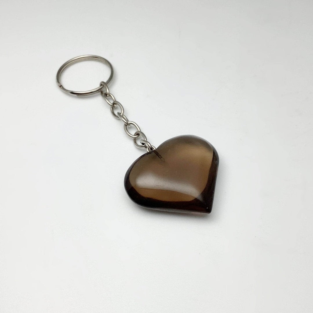 Crystal Heart Keychain - Rocks and Gems Canada
