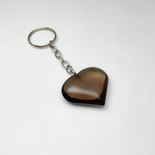 Crystal Heart Keychain - Rocks and Gems Canada