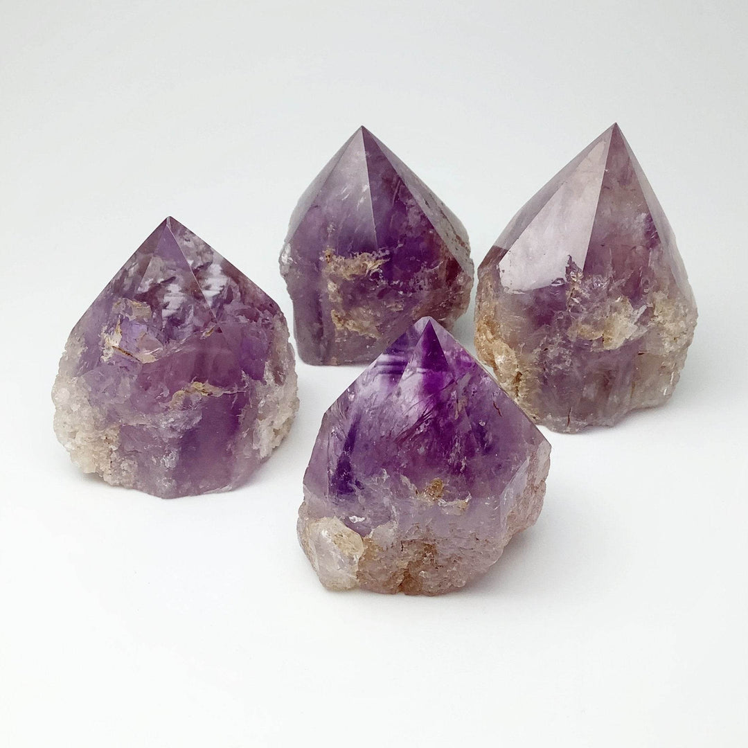 Amethyst Half Polished Point - Rocks and Gems Canada