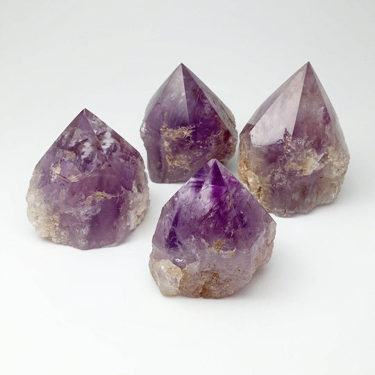 Amethyst Half Polished Point - Rocks and Gems Canada