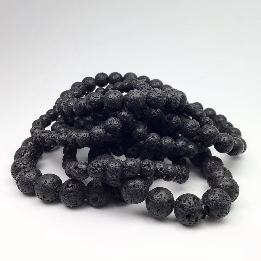 Lava Stone Beaded Bracelet - Rocks and Gems Canada