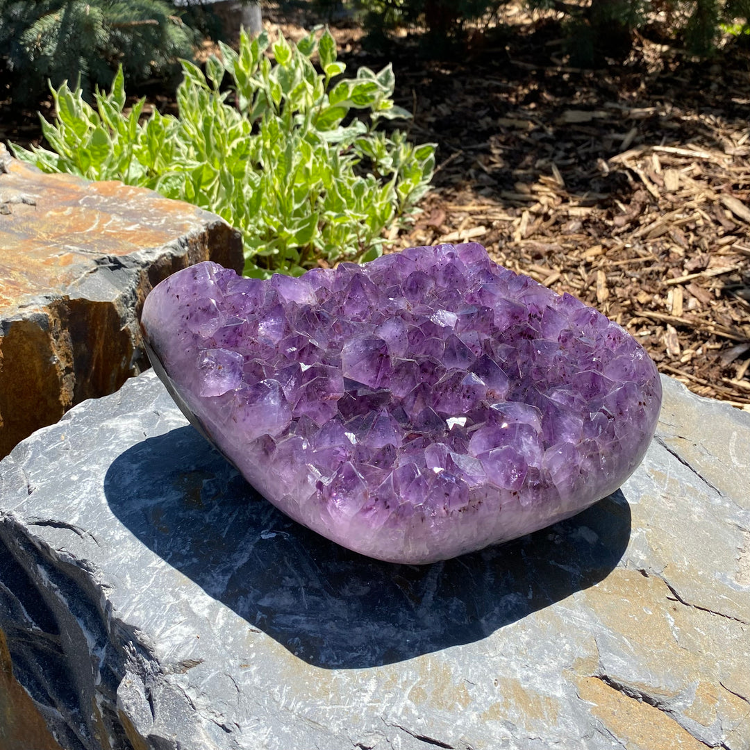 Extra Large Polished Amethyst Druze Cluster - Rocks and Gems Canada