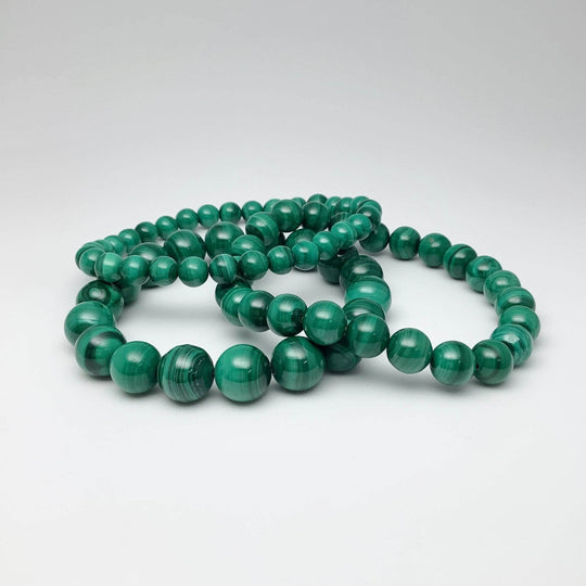 Malachite Beaded Bracelet - Rocks and Gems Canada