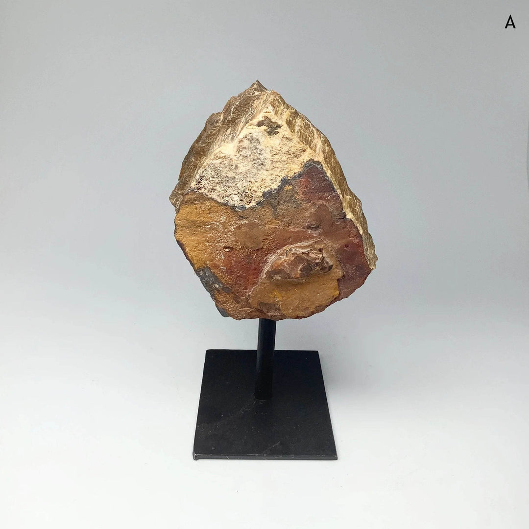 Rough Tiger Eye on Display Stand - Rocks and Gems Canada