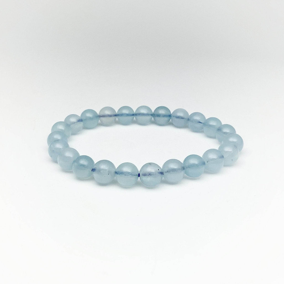 Aquamarine Beaded Bracelet - Rocks and Gems Canada