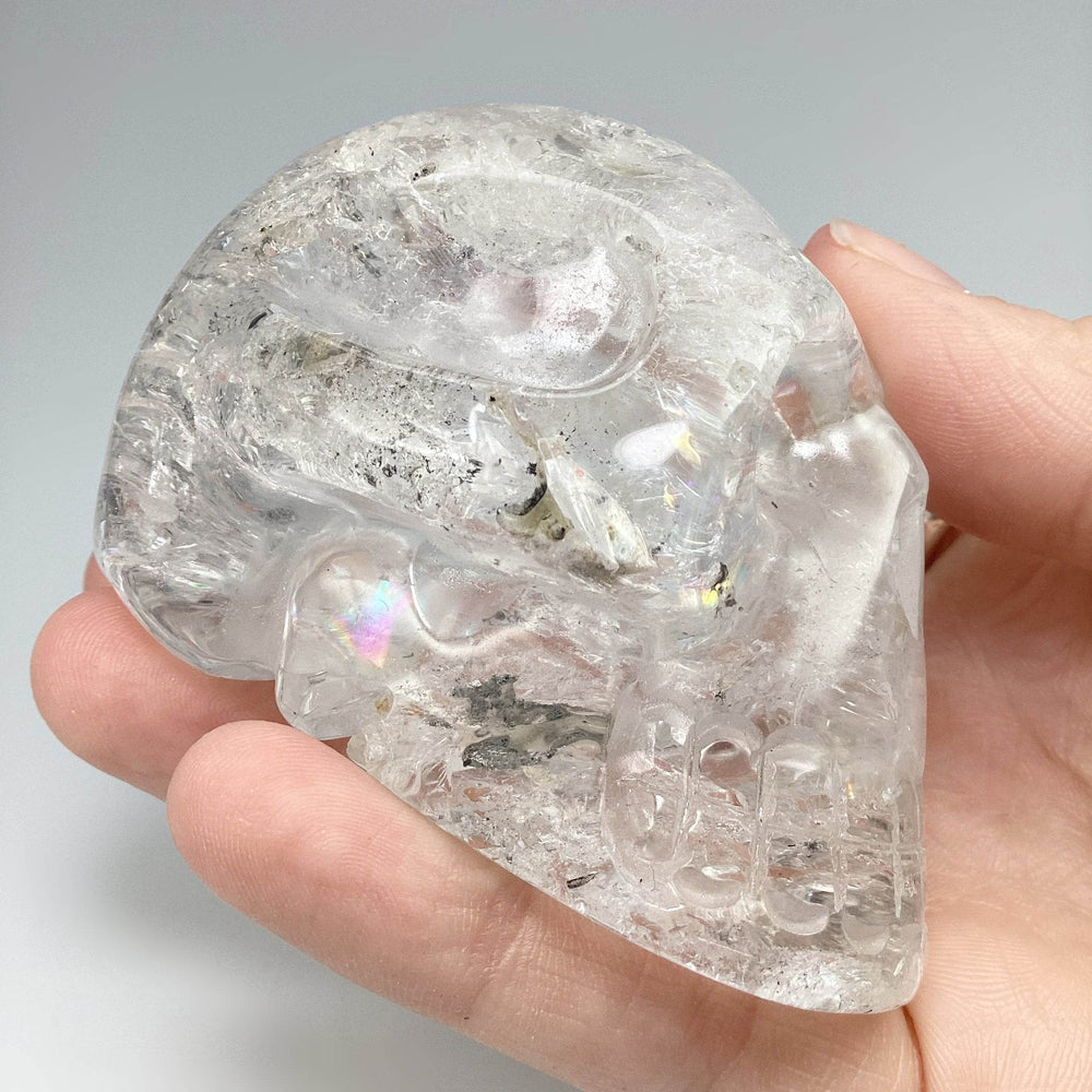 Carved Quartz Crystal Skull - Rocks and Gems Canada