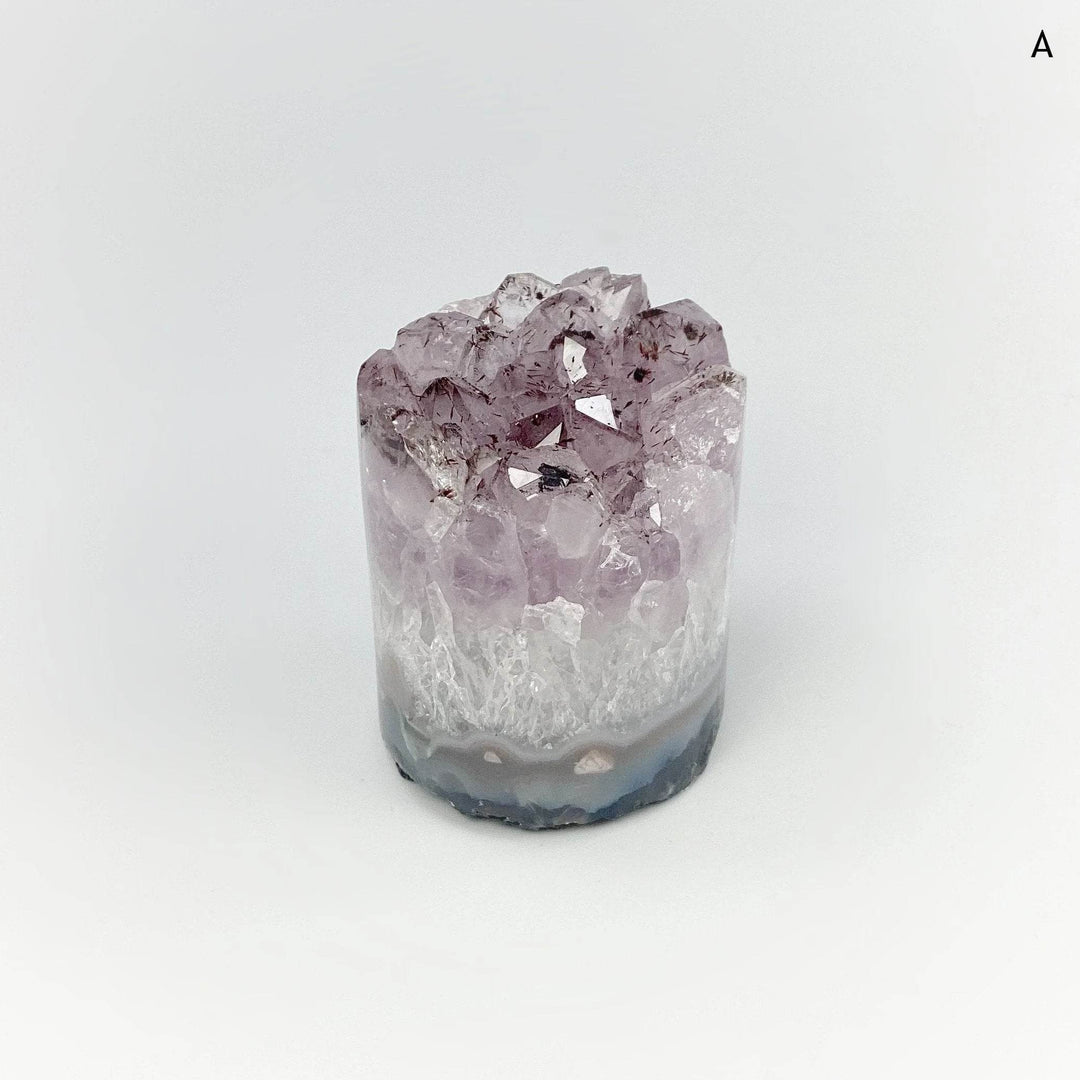 Amethyst Druze Cylinder Stand Up - Rocks and Gems Canada