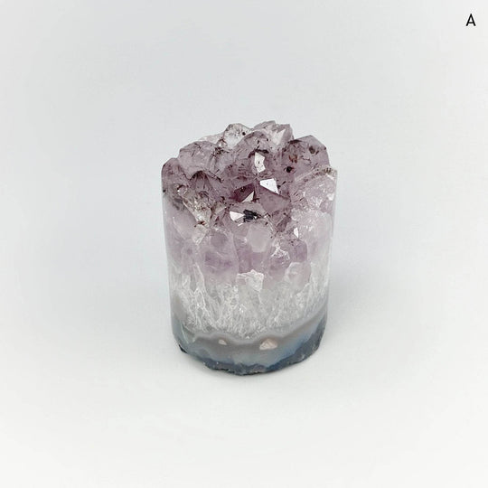 Amethyst Druze Cylinder Stand Up - Rocks and Gems Canada
