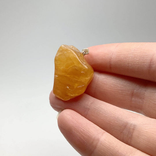 Golden Healing Quartz Tumble Pendant - Rocks and Gems Canada