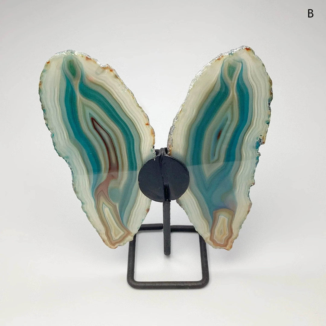 Agate Butterfly on Stand - Rocks and Gems Canada