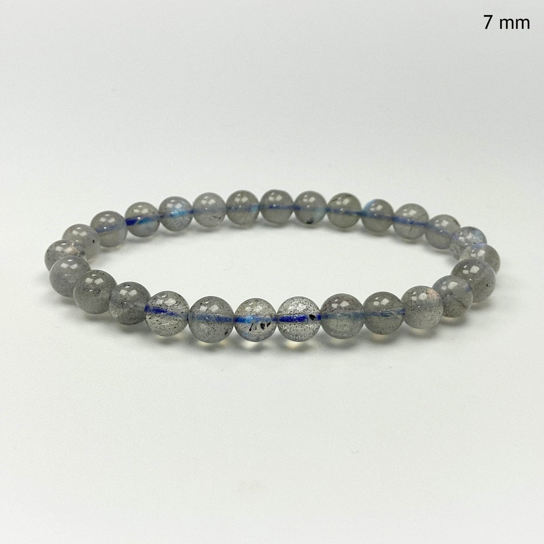 Labradorite Beaded Bracelet - High Quality - Rocks and Gems Canada