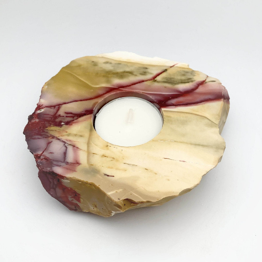 Mookaite Candle Holder - Rocks and Gems Canada
