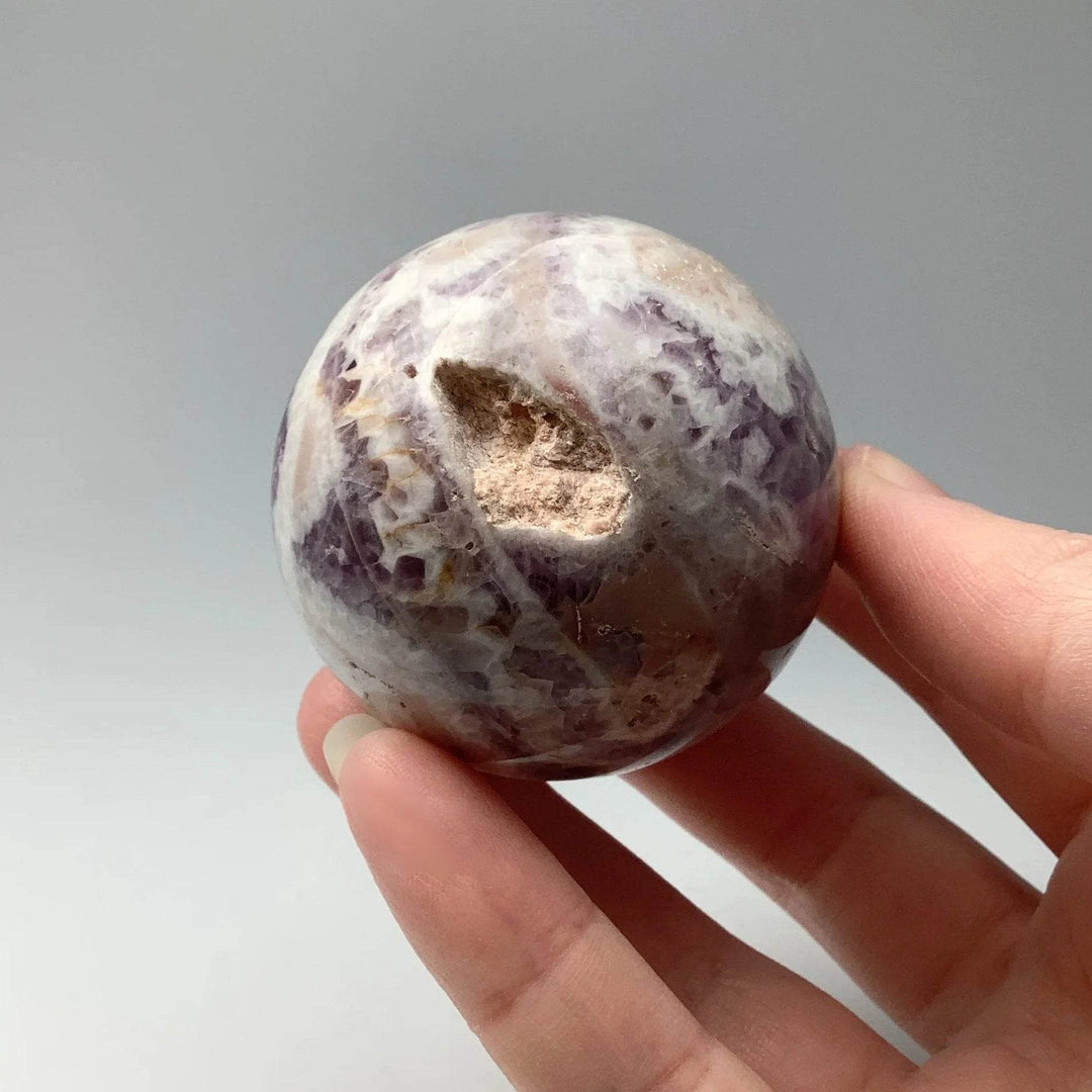Chevron Amethyst Sphere - Rocks and Gems Canada