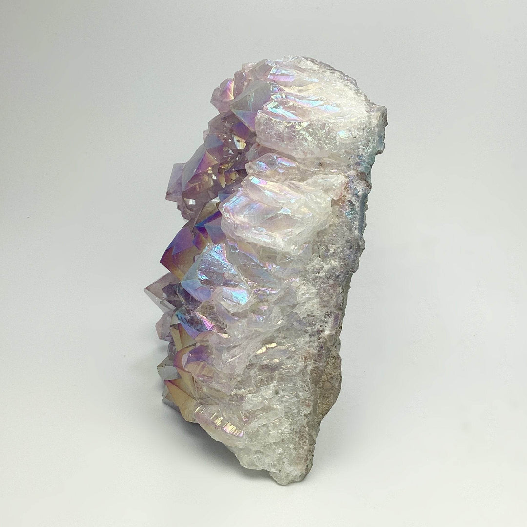 Rainbow Amethyst Druze Cluster Stand Up - Rocks and Gems Canada