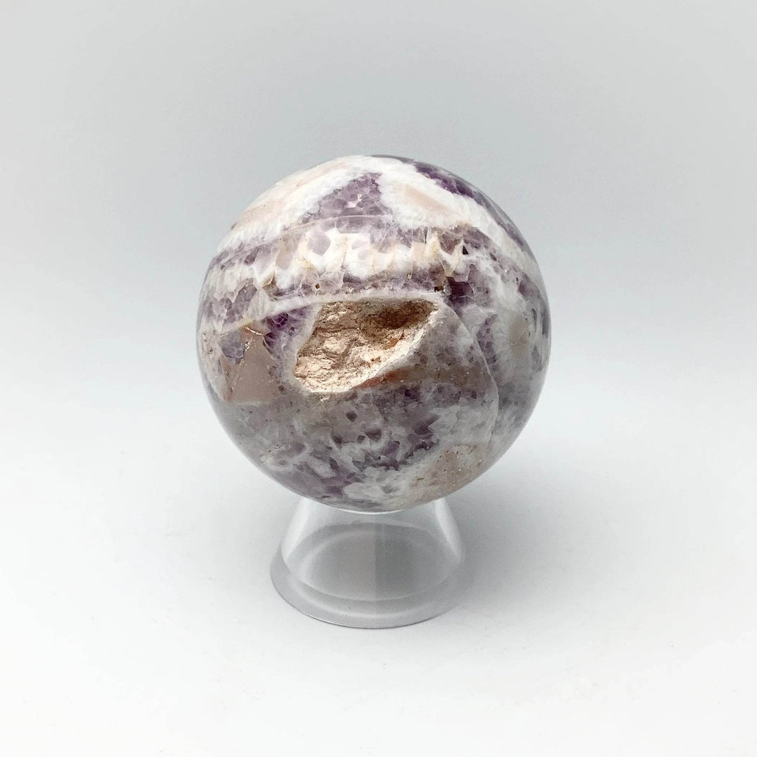 Chevron Amethyst Sphere - Rocks and Gems Canada