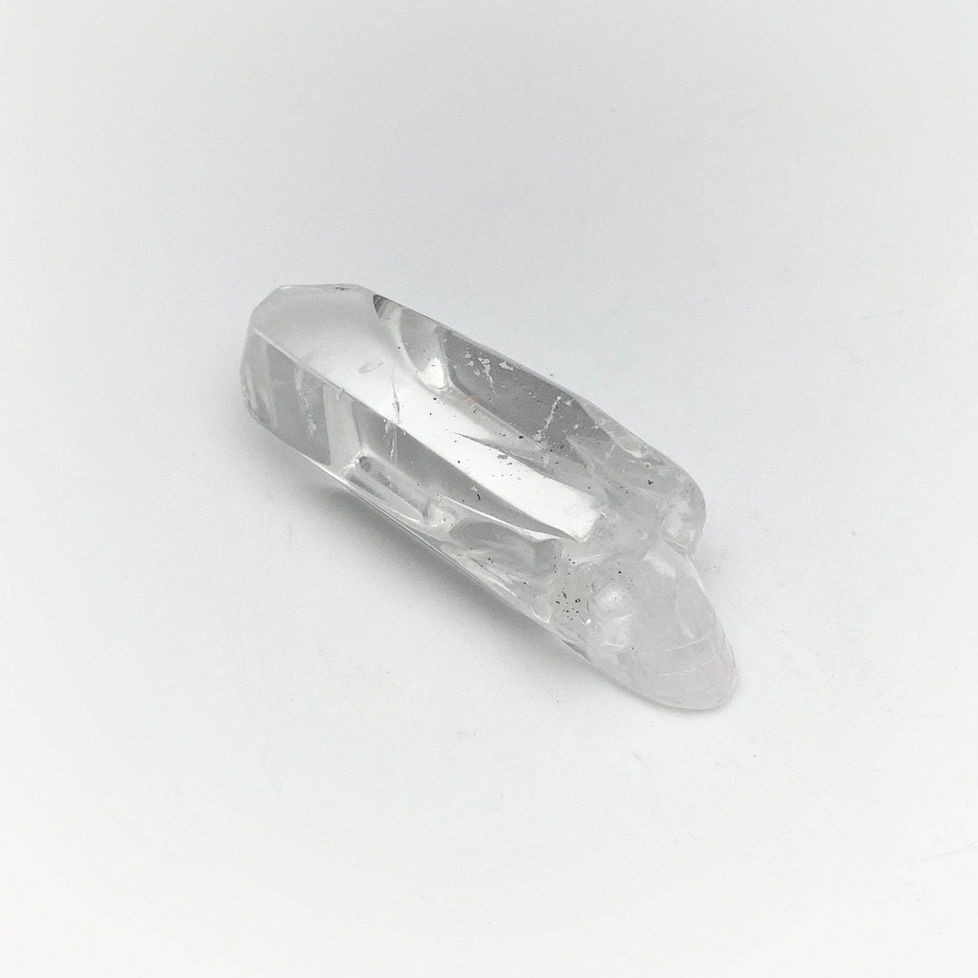 Carved Quartz Point Crystal Skull - Rocks and Gems Canada