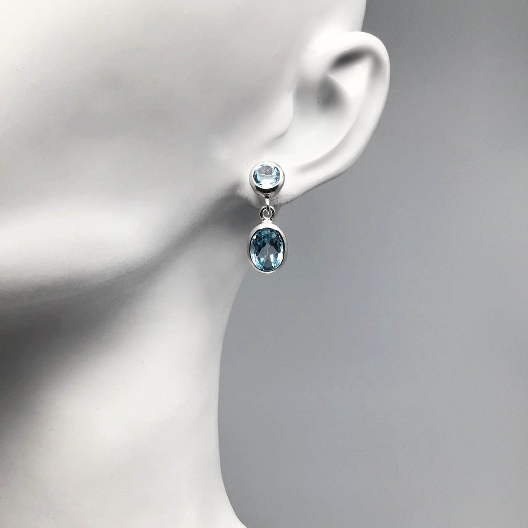 Topaz Stud Earrings - Rocks and Gems Canada