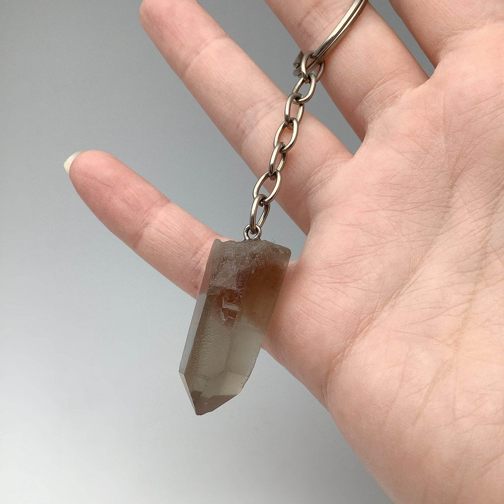 Rough Smoky Quartz Keychain - Rocks and Gems Canada