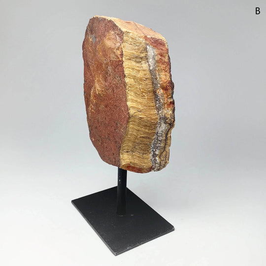 Rough Tiger Eye on Display Stand - Rocks and Gems Canada