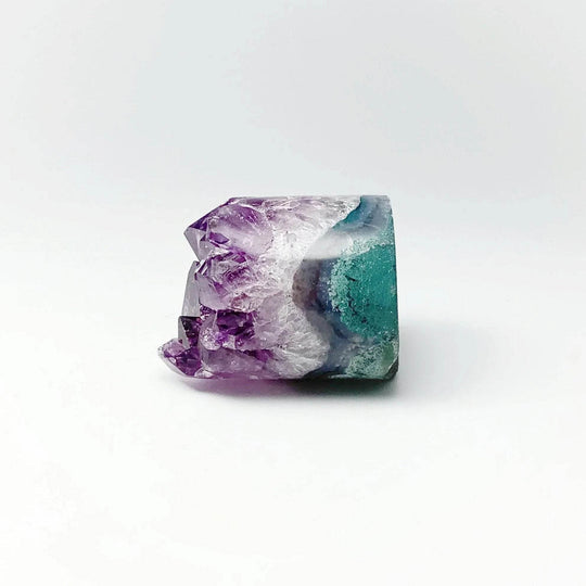 Amethyst Druze Cylinder Stand Up - Rocks and Gems Canada