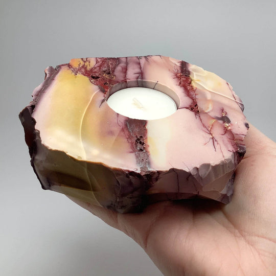 Mookaite Candle Holder - Rocks and Gems Canada