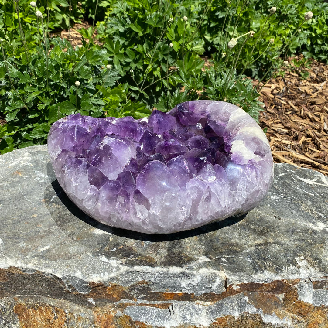 Extra Large Polished Amethyst Druze Cluster - Rocks and Gems Canada