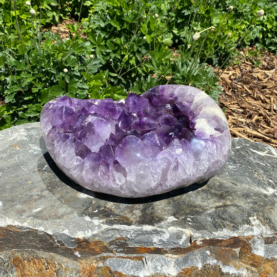 Extra Large Polished Amethyst Druze Cluster - Rocks and Gems Canada