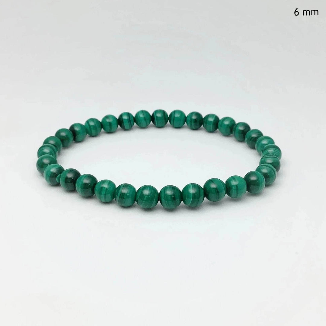 Malachite Beaded Bracelet - Rocks and Gems Canada