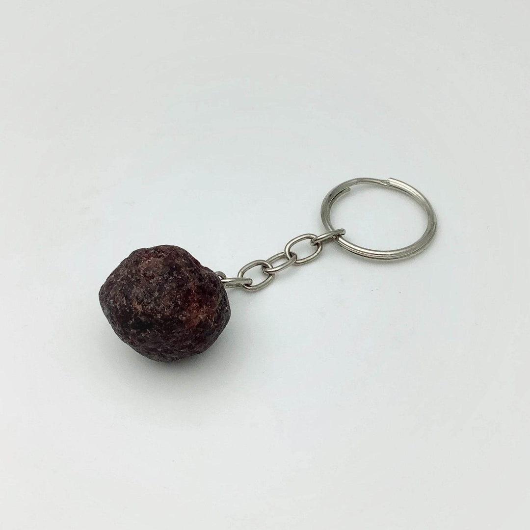 Rough Garnet Keychain - Rocks and Gems Canada