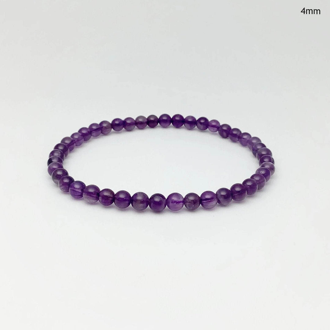 Amethyst Beaded Bracelet - Rocks and Gems Canada
