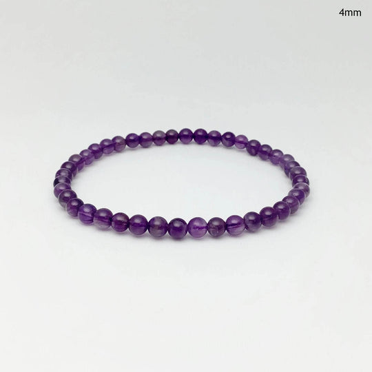 Amethyst Beaded Bracelet - Rocks and Gems Canada