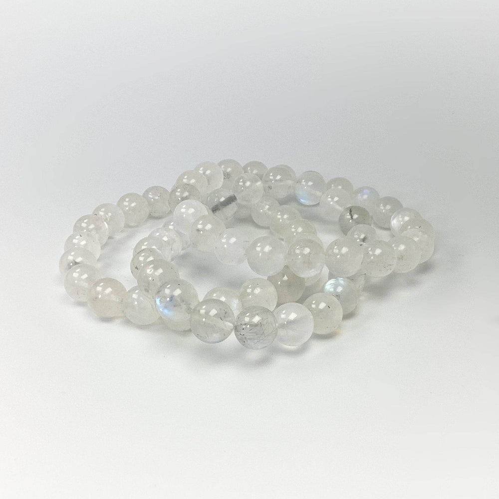 Moonstone Beaded Bracelet - High Quality - Rocks and Gems Canada