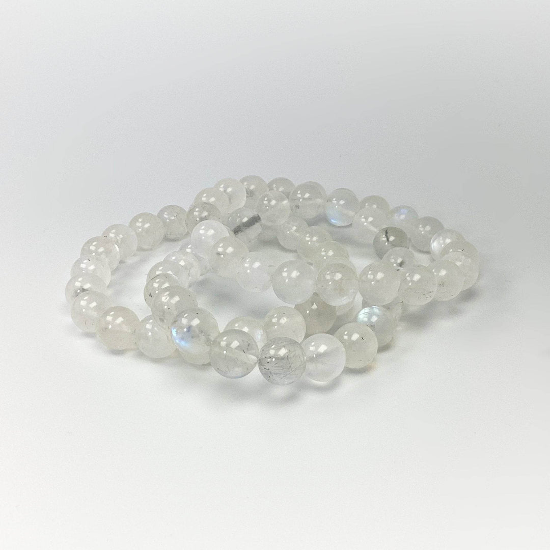 Moonstone Beaded Bracelet - High Quality - Rocks and Gems Canada