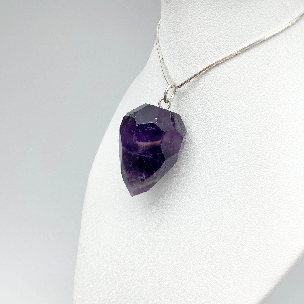 Amethyst Faceted Teardrop Pendant - Rocks and Gems Canada