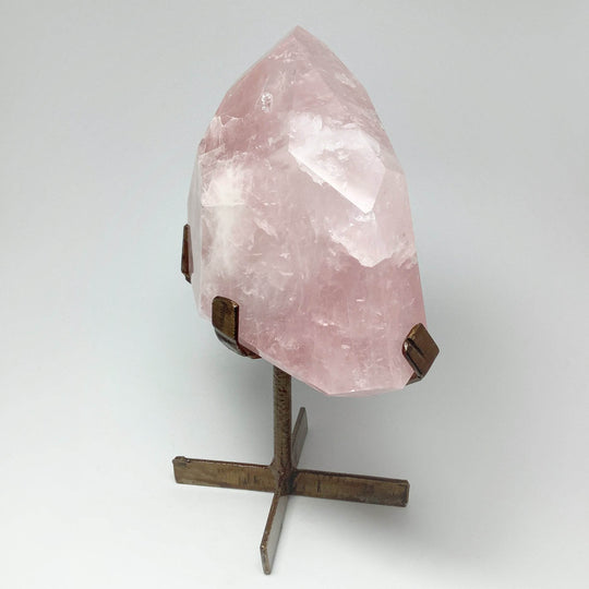 Rose Quartz with Display Stand - Rocks and Gems Canada