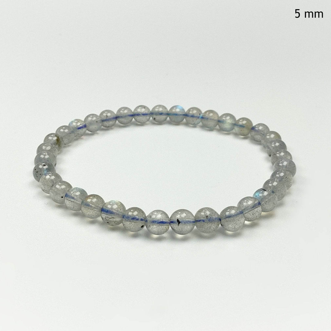 Labradorite Beaded Bracelet - High Quality - Rocks and Gems Canada