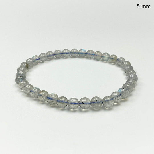 Labradorite Beaded Bracelet - High Quality - Rocks and Gems Canada