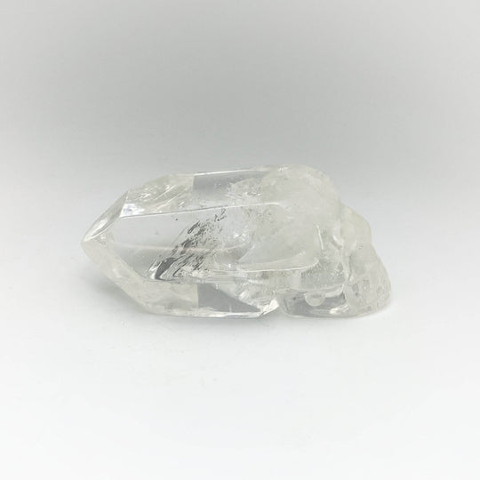 Carved Quartz Point Crystal Skull - Rocks and Gems Canada
