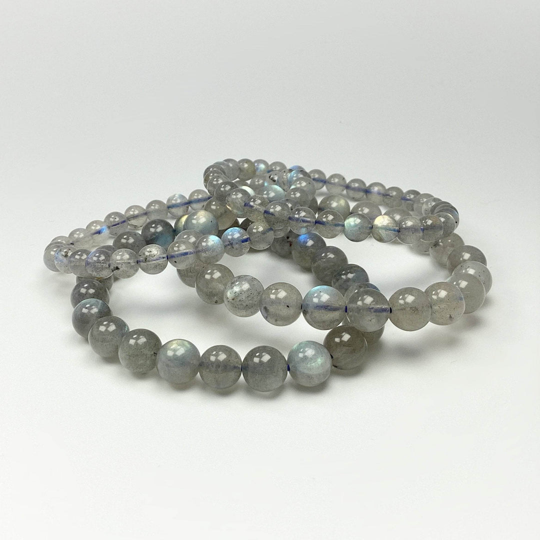 Labradorite Beaded Bracelet - High Quality - Rocks and Gems Canada