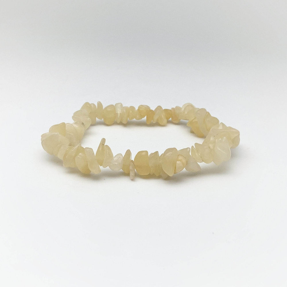 Aragonite Chip Beaded Bracelet - Rocks and Gems Canada