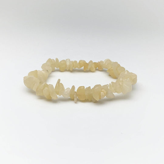 Aragonite Chip Beaded Bracelet - Rocks and Gems Canada
