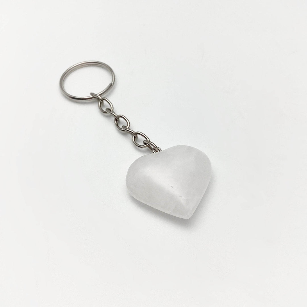 Crystal Heart Keychain - Rocks and Gems Canada