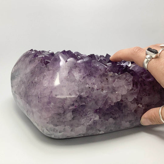 Extra Large Polished Amethyst Druze Cluster - Rocks and Gems Canada