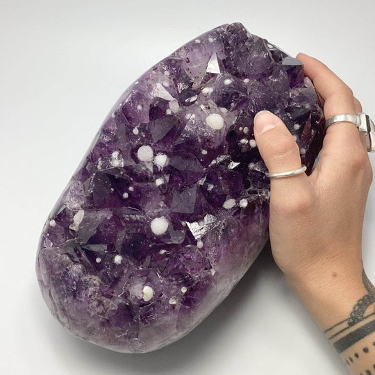 Extra Large Polished Amethyst Druze Cluster - Rocks and Gems Canada