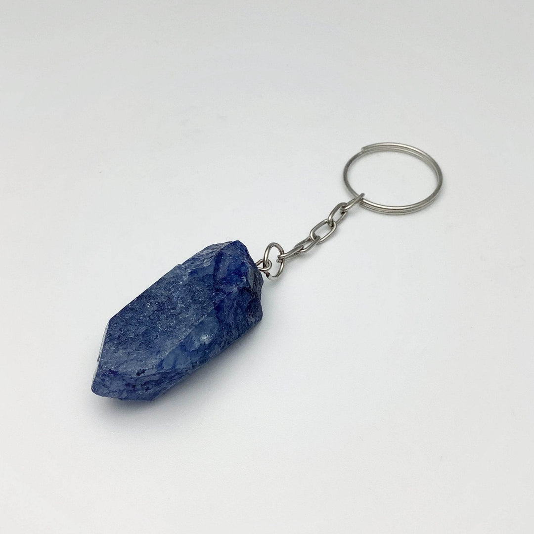 Rough Crackle Quartz Keychain - Rocks and Gems Canada