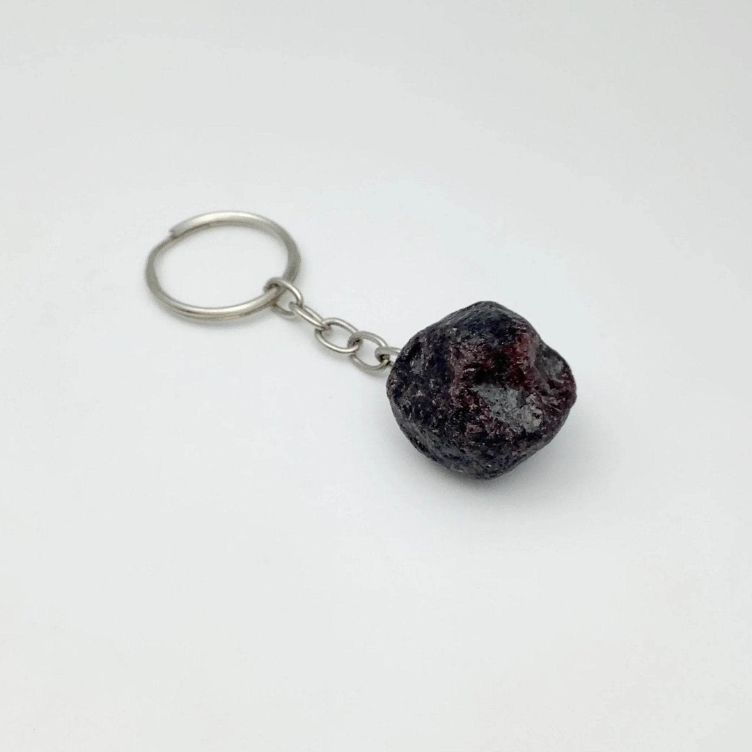 Rough Garnet Keychain - Rocks and Gems Canada